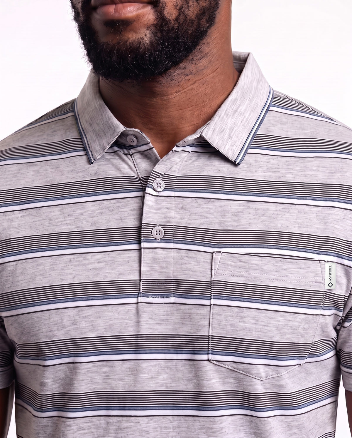 Men's Golfer – Grey Melange