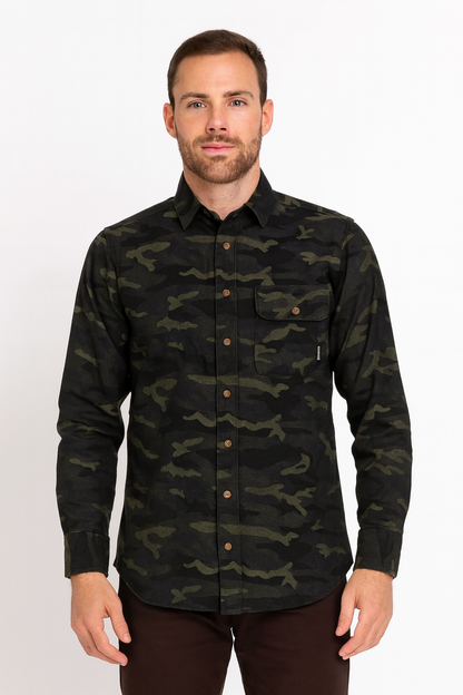 Men's Flannel Shirt – Camo