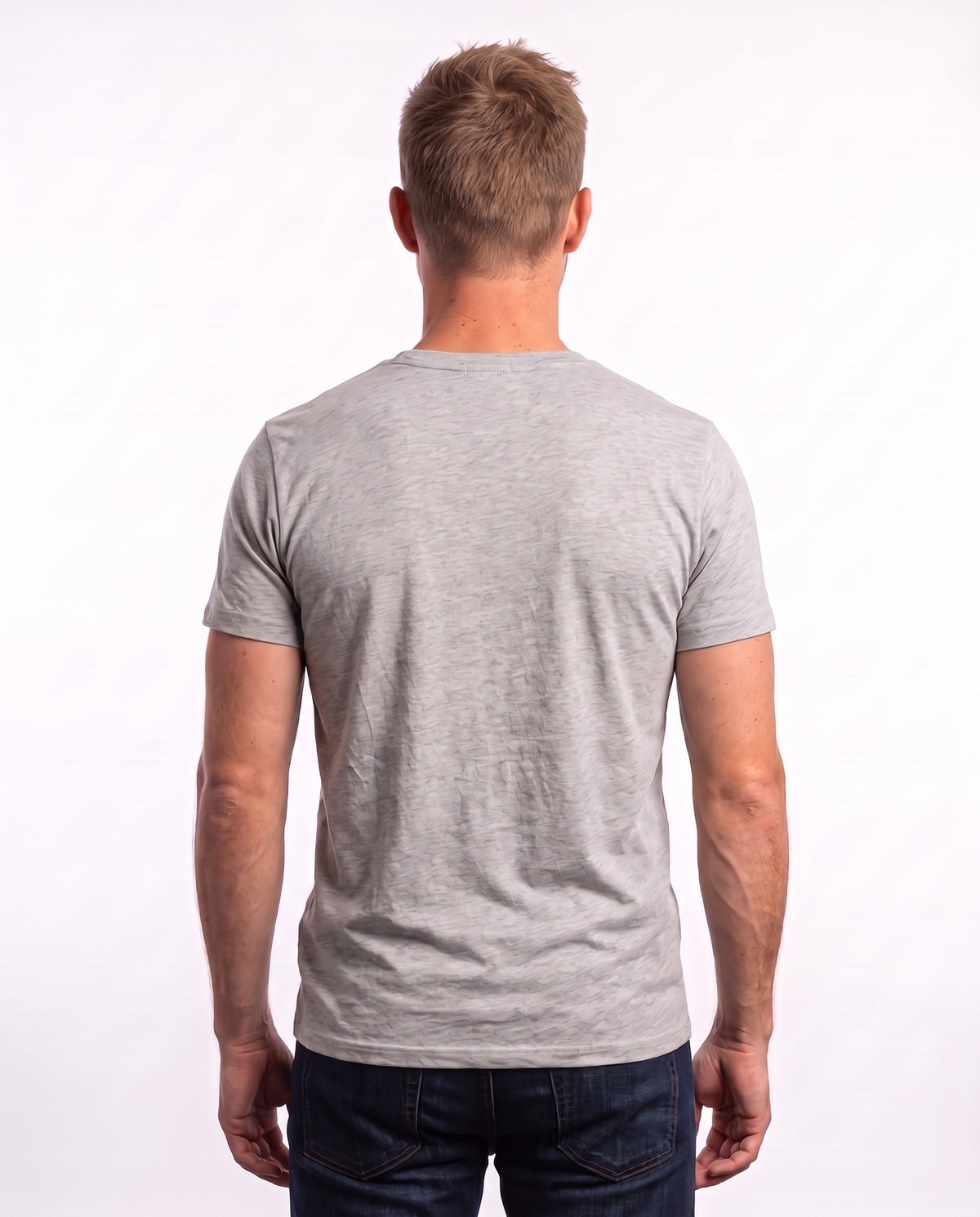 Men's Basic Tee – Grey Melange