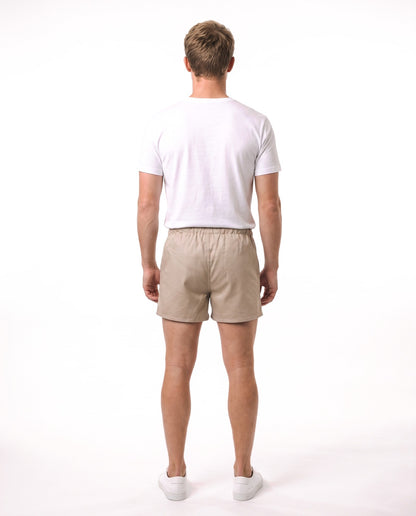Men's Brushed Cotton Boxer – Khaki