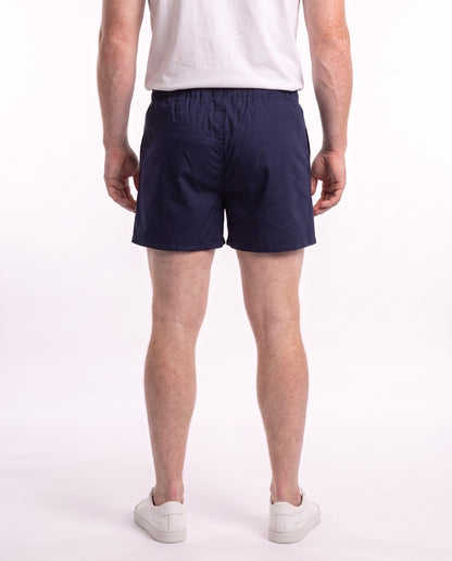 Men's Brushed Cotton Boxer – Navy