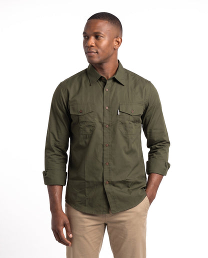 Men's Formal Shirt – Olive