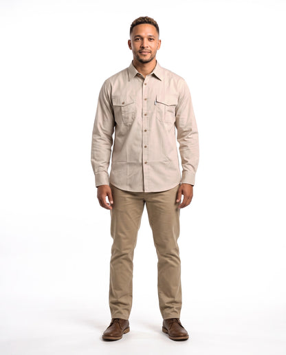 Men's Formal Shirt – Stone