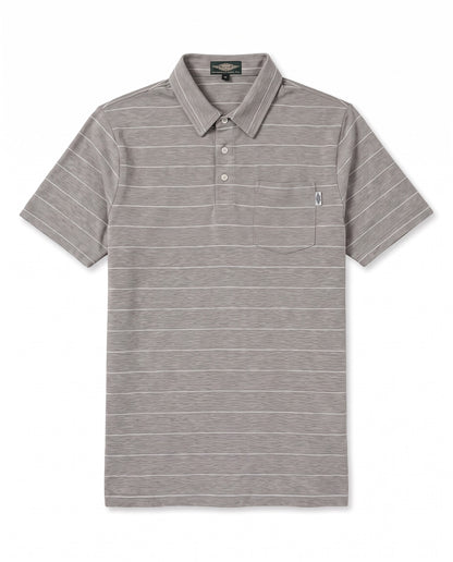 Men's Golfer – Grey with White Stripes