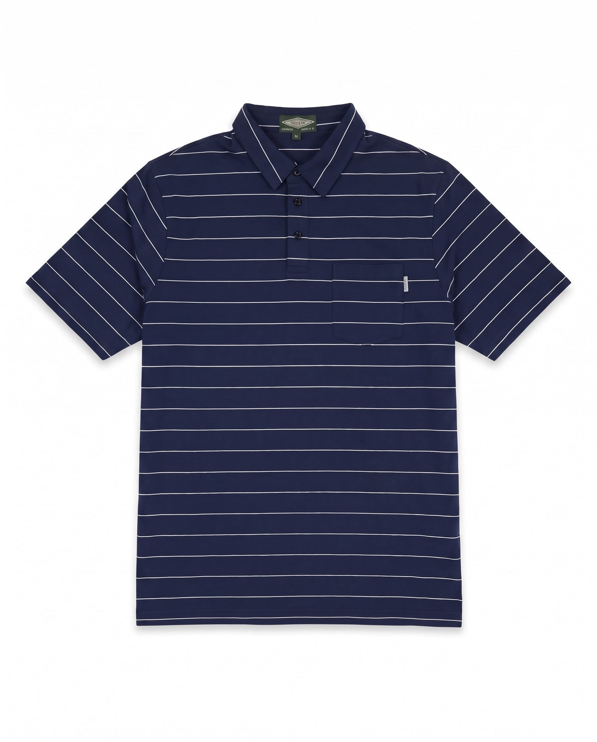 Men's Golfer – Navy with White Stripes