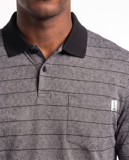 Men's Golfer – Charcoal & Burgundy