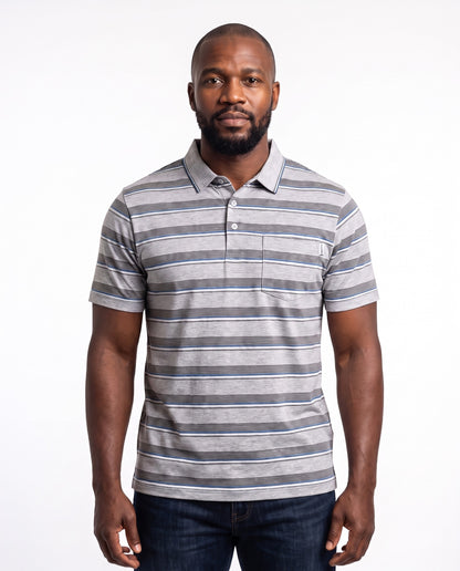 Men's Golfer – Grey Melange