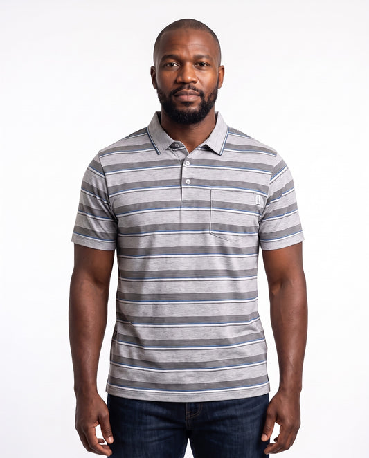 Men's Golfer – Grey Melange