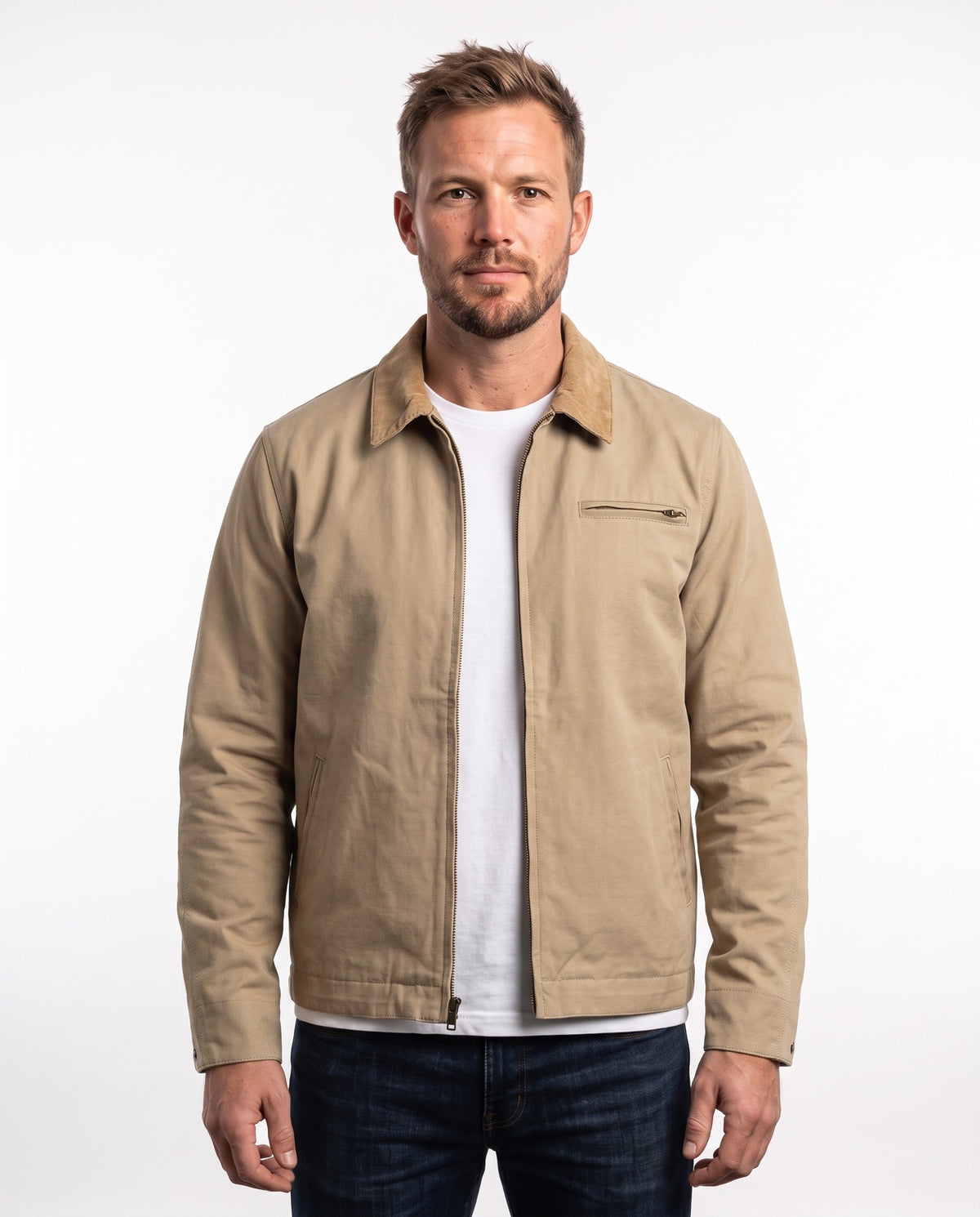 Men's Harrington Jacket – Stone