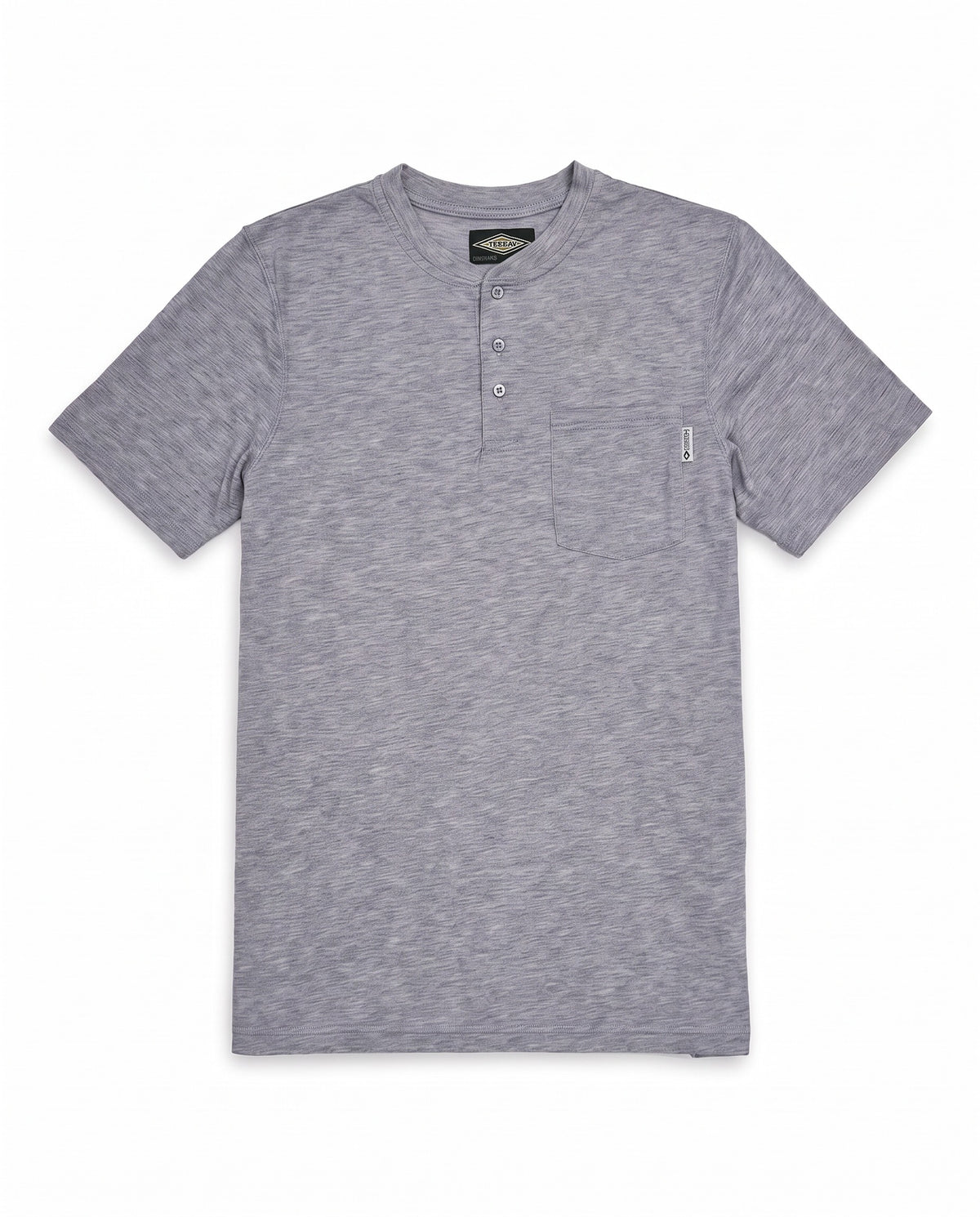 Men's Henley Tee – Grey