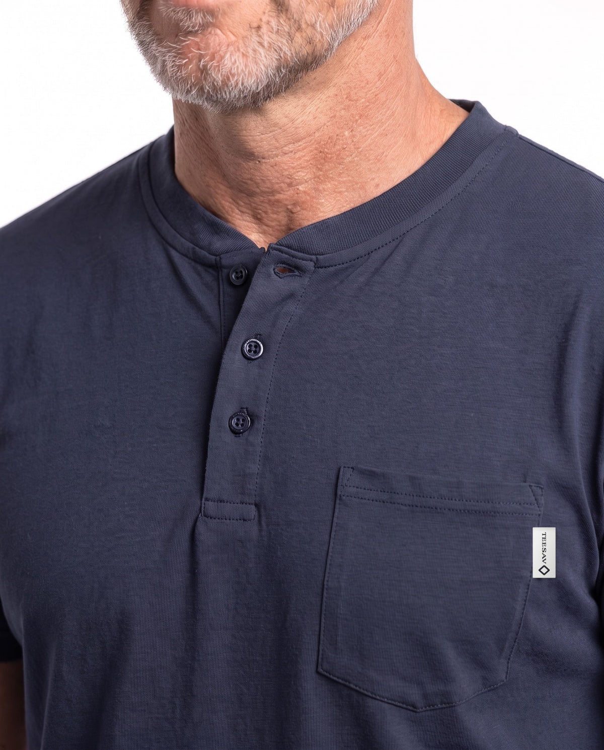 Men's Henley Tee – Navy