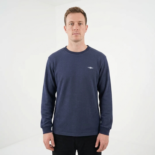 Long Sleeve Waffle Knit Tee