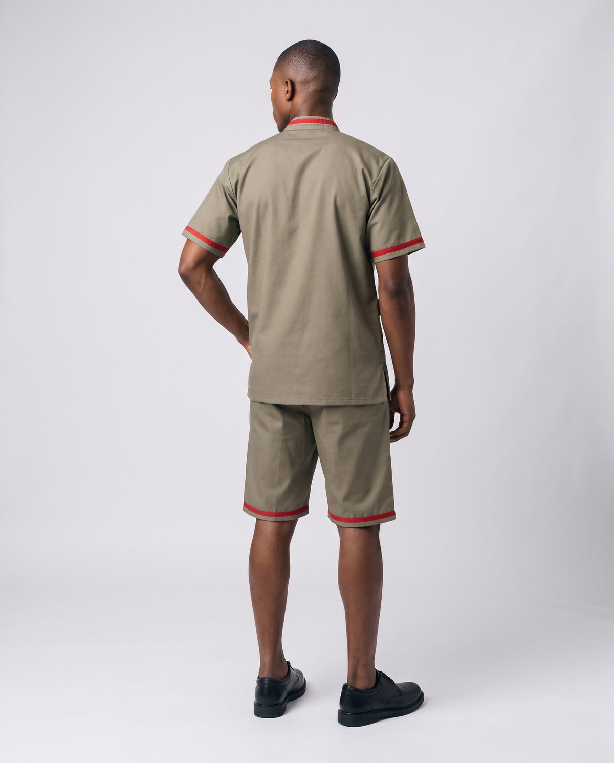 Kitchen Suit – Khaki & White