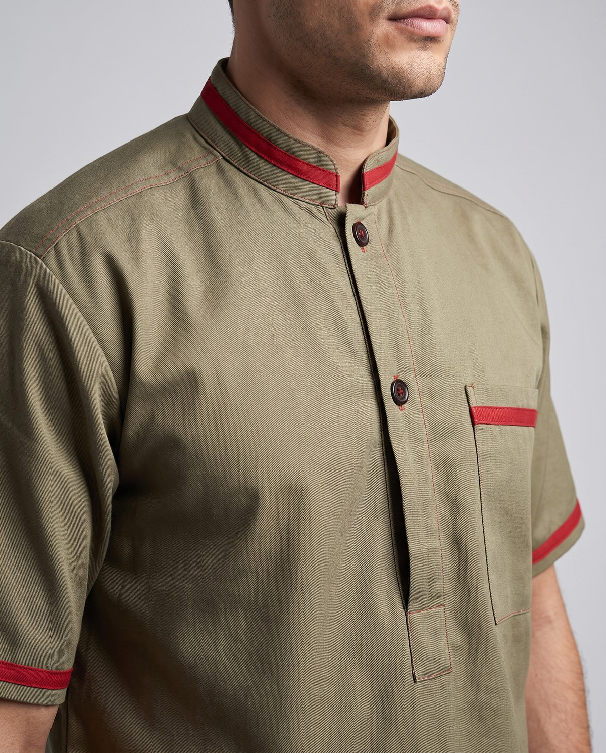 Kitchen Suit – Khaki & White