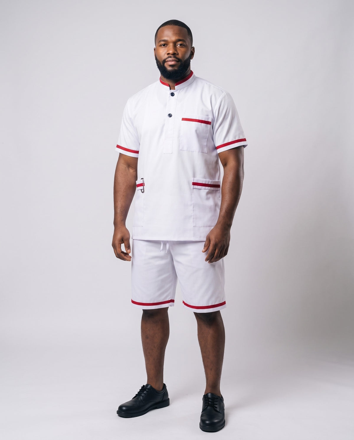 Kitchen Suit – Khaki & White