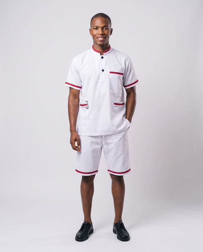 Kitchen Suit – Khaki & White