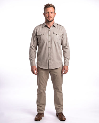 Bush Shirt – Long Sleeve, Full Button