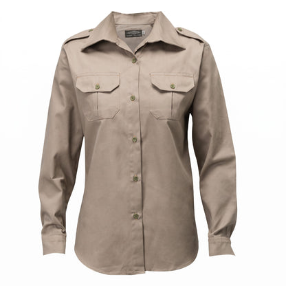 Ladies Bush Shirt – Long Sleeve, Full Button