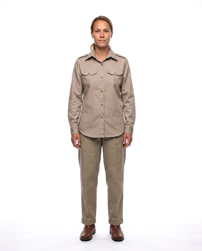 Ladies Bush Shirt – Long Sleeve, Full Button