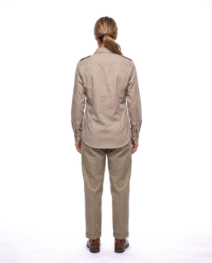 Ladies Bush Shirt – Long Sleeve, Full Button