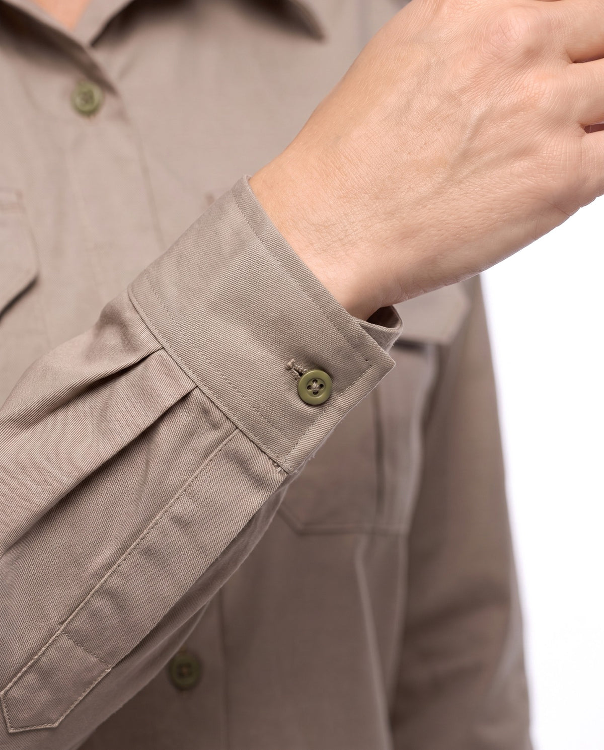 Ladies Bush Shirt – Long Sleeve, Full Button
