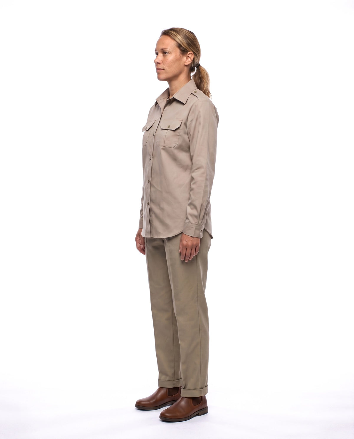 Ladies Bush Shirt – Long Sleeve, Full Button