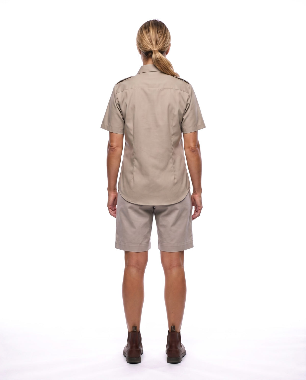 Ladies Bush Shirt – Short Sleeve, Full Button