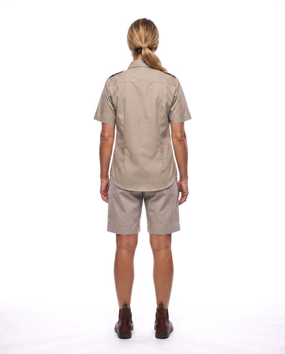 Ladies Bush Shirt – Short Sleeve, Full Button