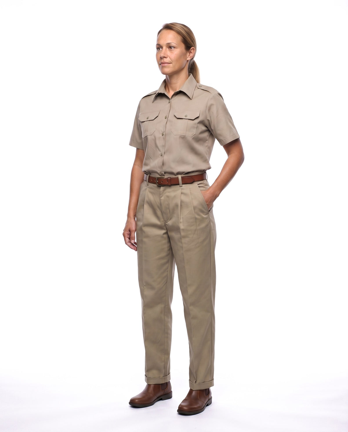 Ladies Bush Trousers – Turn-Ups