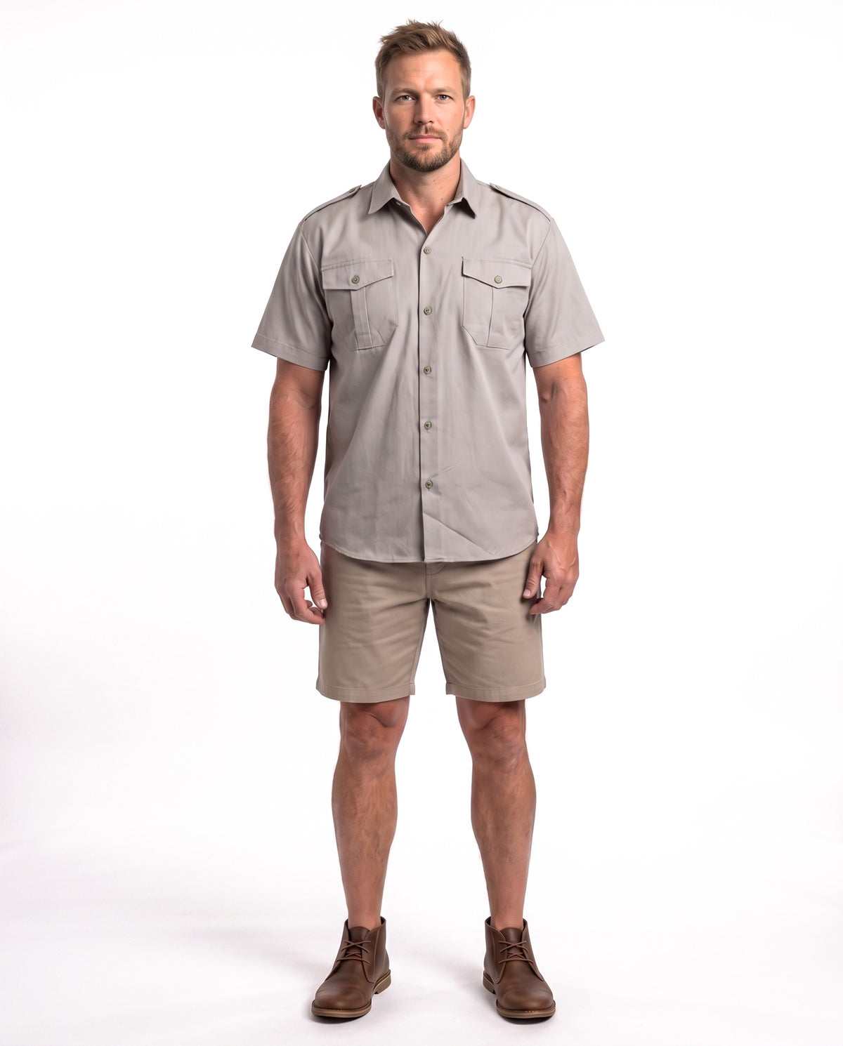 Bush Shirt – Short Sleeve, Full Button