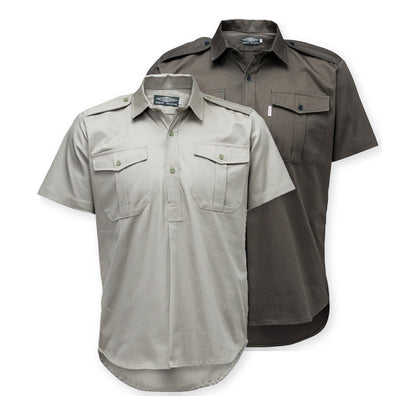 Bush Shirt – Short Sleeve, Half Button