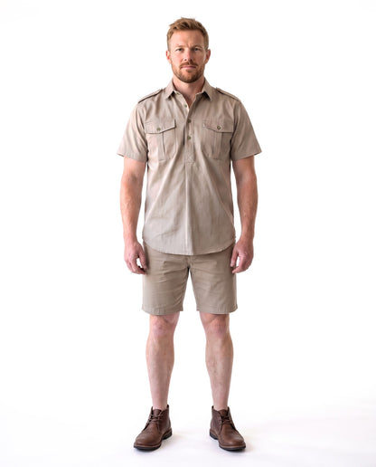 Bush Shirt – Short Sleeve, Half Button