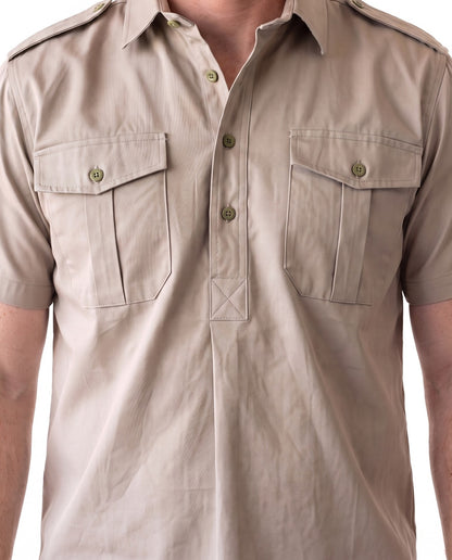 Bush Shirt – Short Sleeve, Half Button