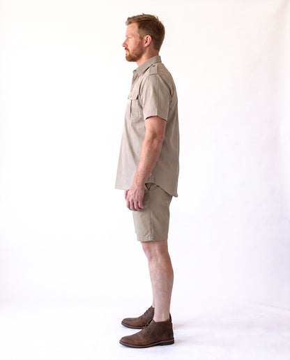 Bush Shirt – Short Sleeve, Half Button