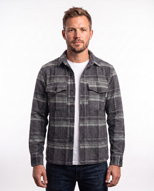 Men's Shacket – Sage Check