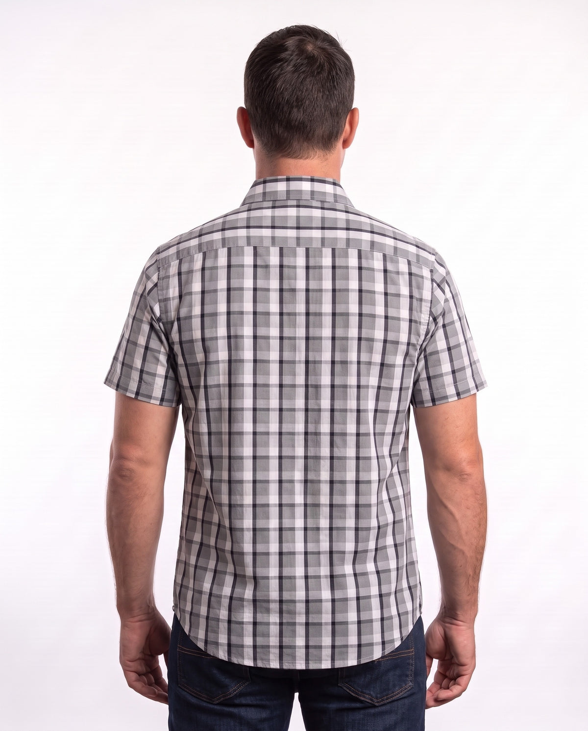 Men's Check Shirt – Stone Check