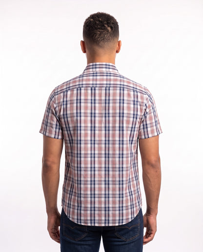 Men's Check Shirt – Orange Check