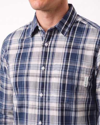 Men's Check Shirt – Blue Check