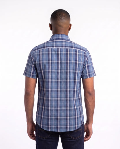 Men's Check Shirt – Light Blue Check