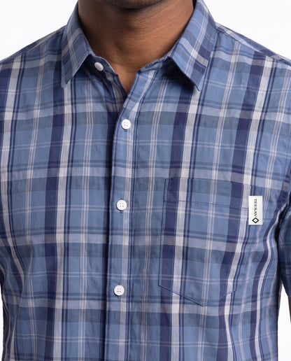 Men's Check Shirt – Light Blue Check