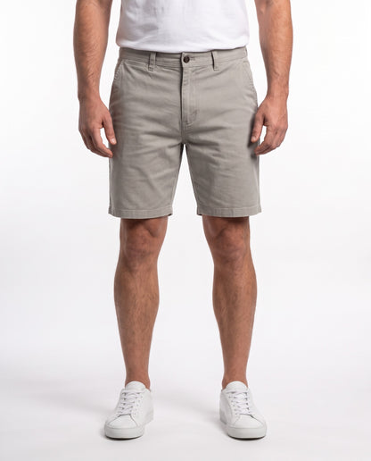 Men's Flat Front Chino Short – Stone
