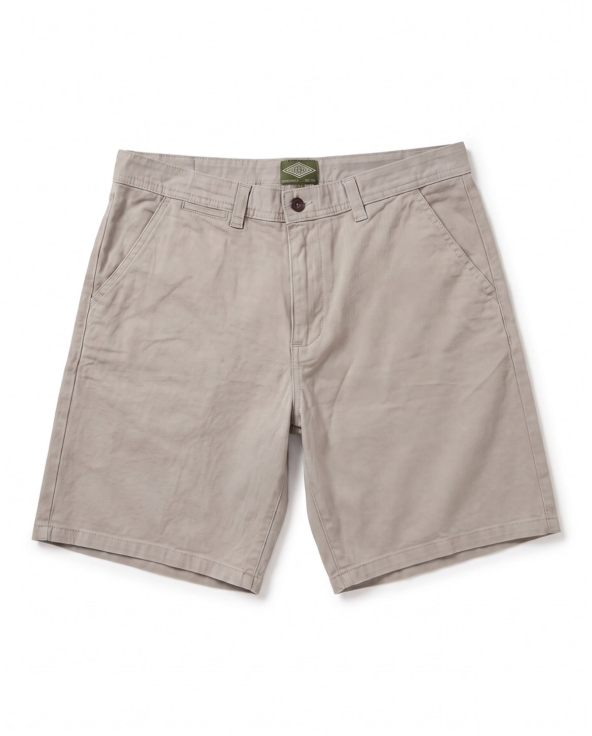 Men's Flat Front Chino Short – Stone