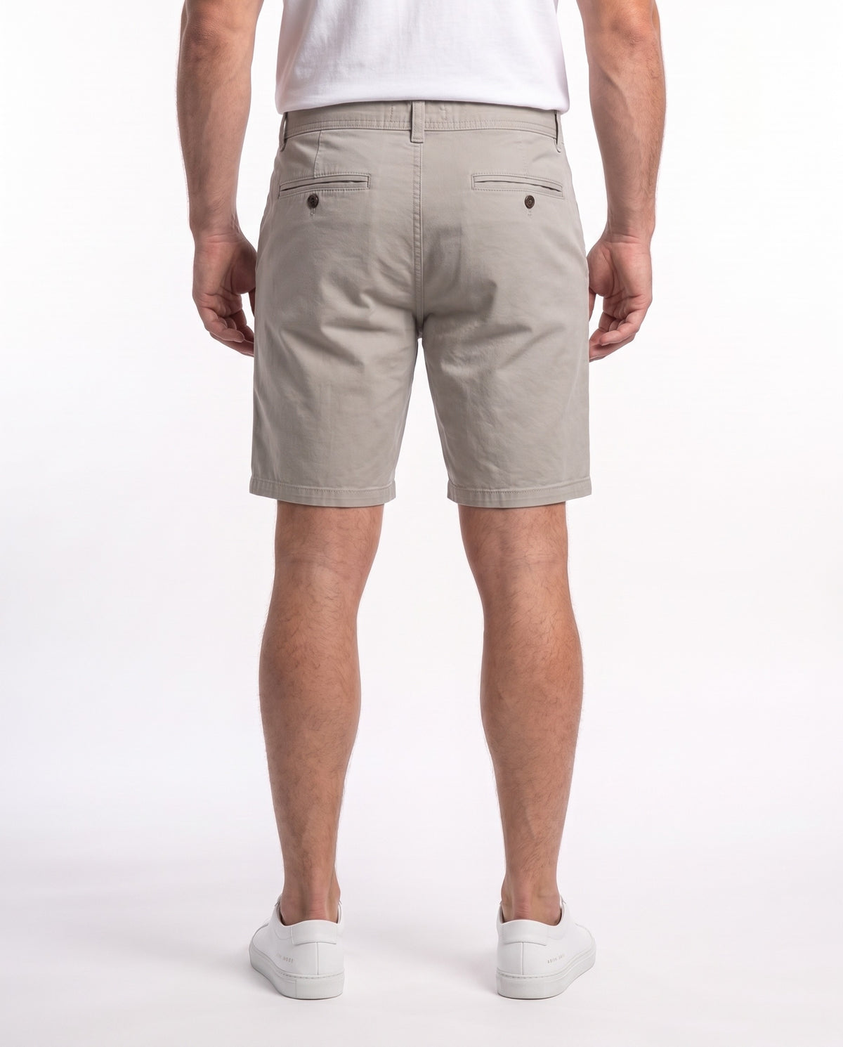 Men's Flat Front Chino Short – Stone