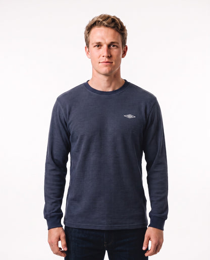 Men's Long Sleeve Waffle Knit Tee