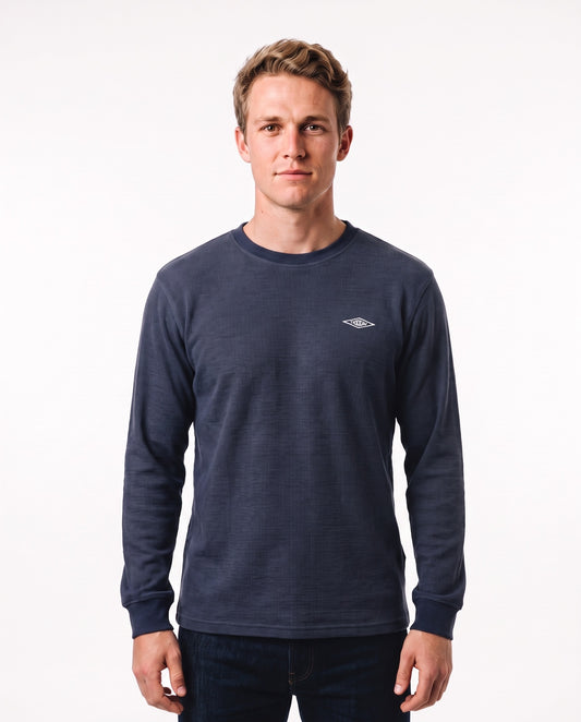 Men's Long Sleeve Waffle Knit Tee