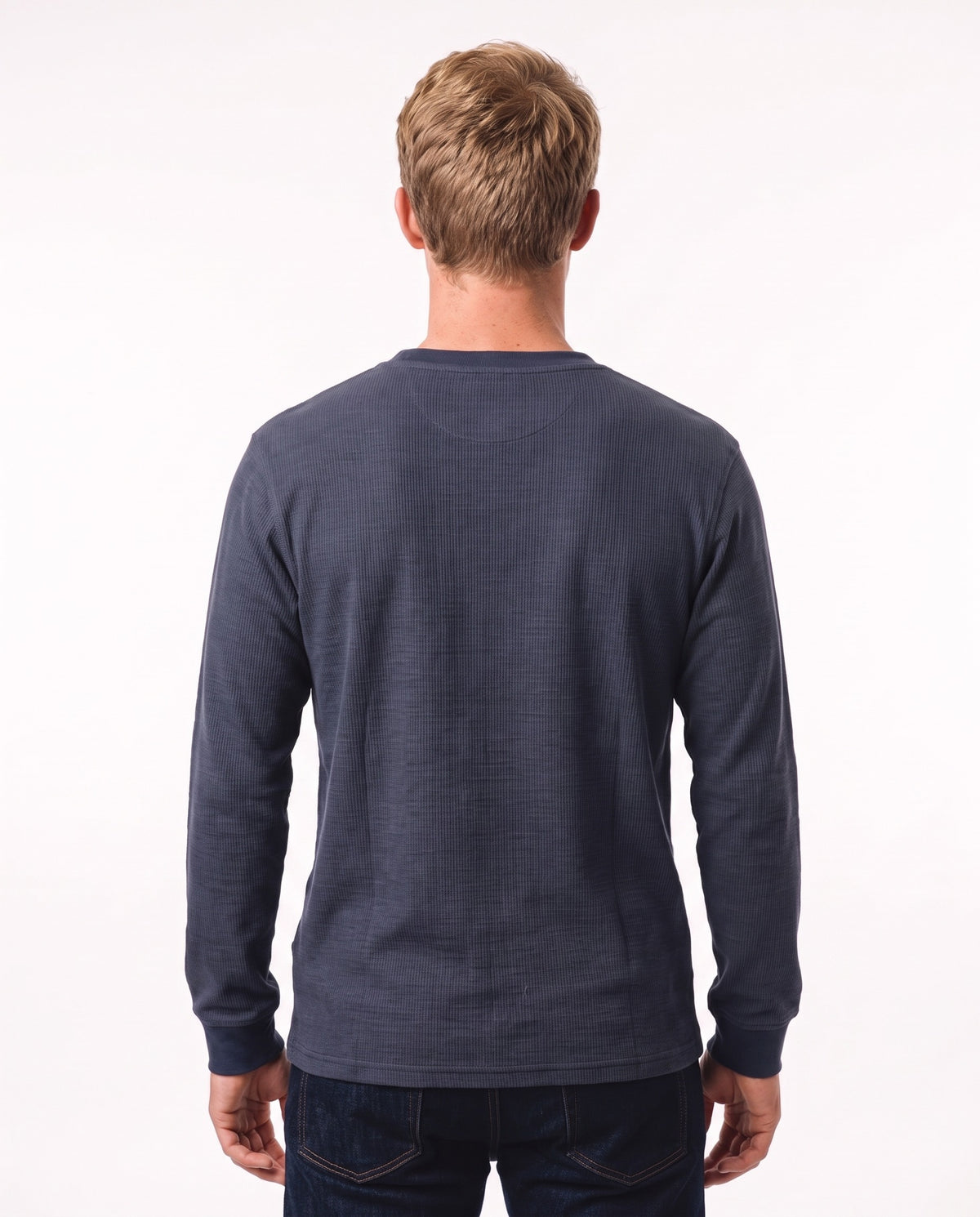 Men's Long Sleeve Waffle Knit Tee