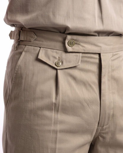 1208 Bush Trousers – Button Fly, Single Pleat